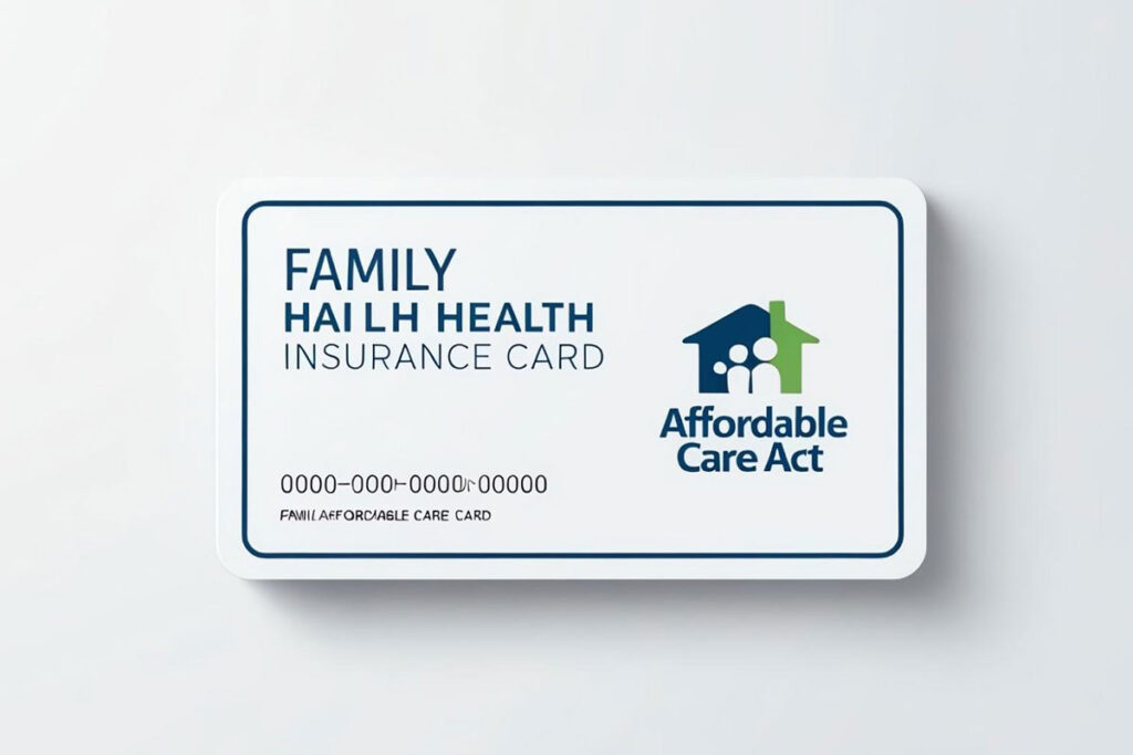 A family health insurance card.